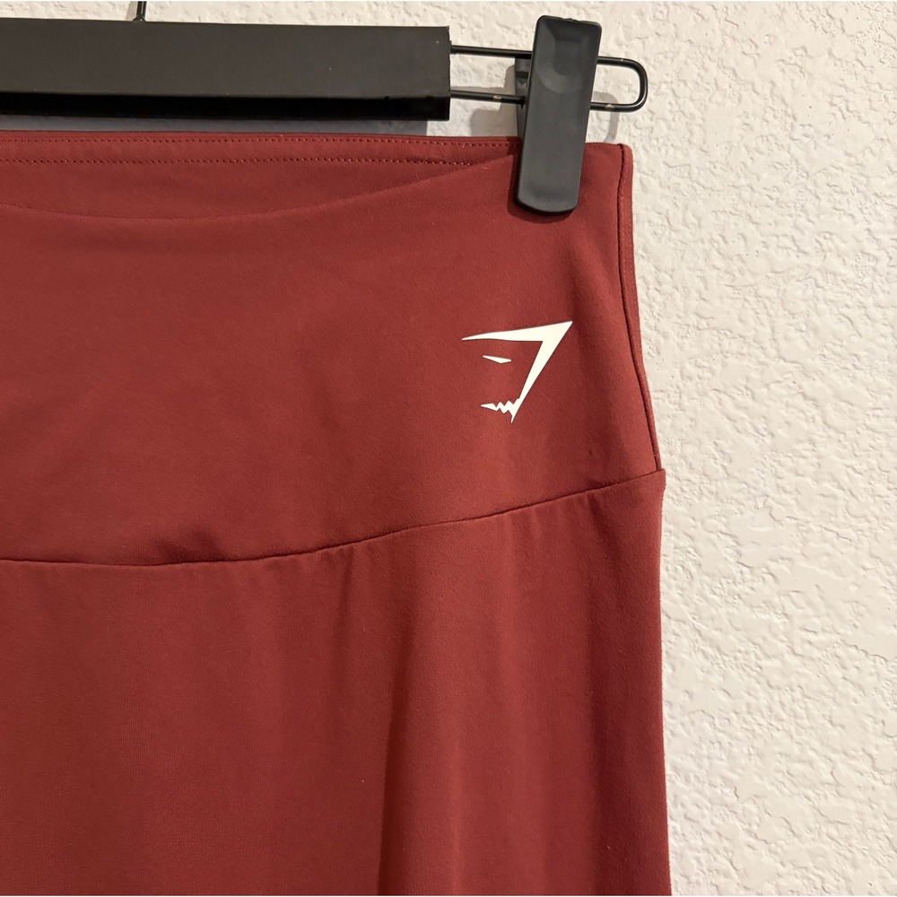 Gymshark Training Leggings Red High Waisted Full Length MEDIUM - Picture 3 of 6